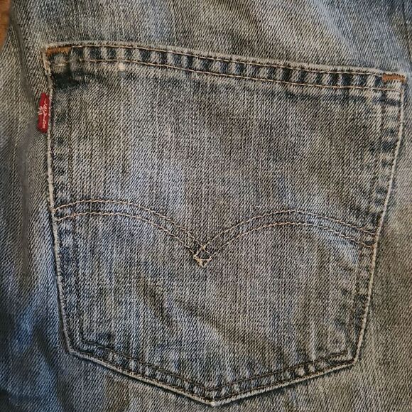 Levis 569 Denim Jean Shorts 33 - Picture 2 of 4